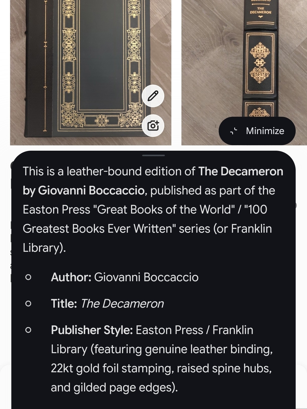 Vintage Book The Decameronby Giovanni Boccaccio - Picture 9 of 13